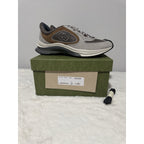 Gucci Men's Gucci Run Sneaker Light Grey Suede