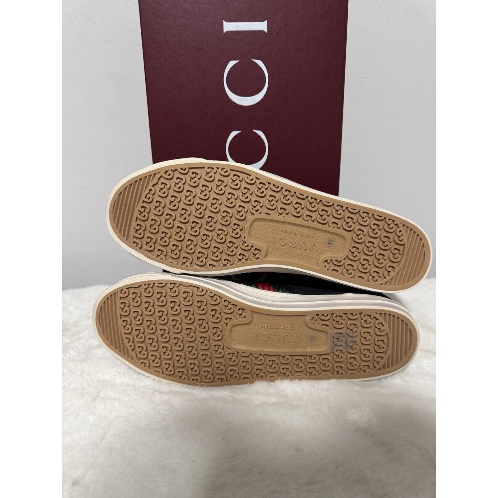 Authentic Gucci Men’s Sneaker With Web - Canvas Low Top