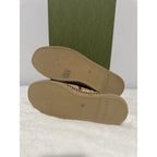 Brand New Gucci Brown Raffia Interlocking GG Espadrilles