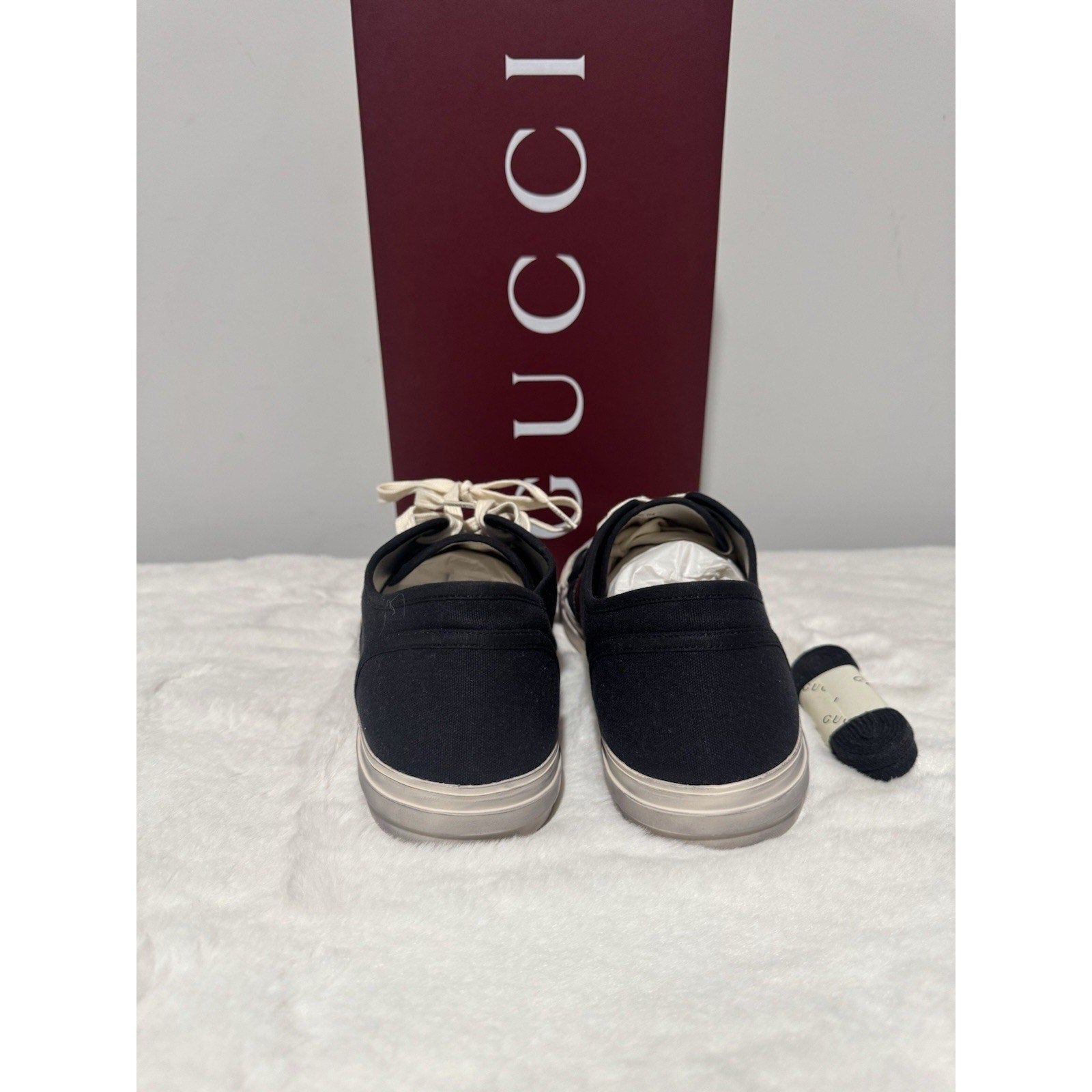 Authentic Gucci Men’s Sneaker With Web - Canvas Low Top