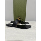 GUCCI Marmont T-Strap Leather Women's Sandals