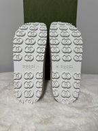 Gucci Authentic Slide Sandals Interlocking GG Logo White