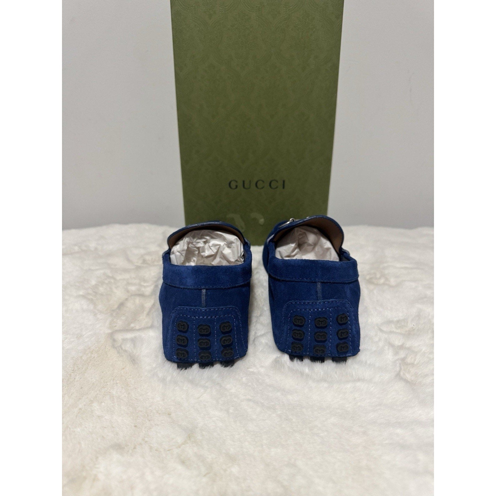 NEW GUCCI MEN'S DRIVER WITH HORSEBIT MOCCASIN GUCCI