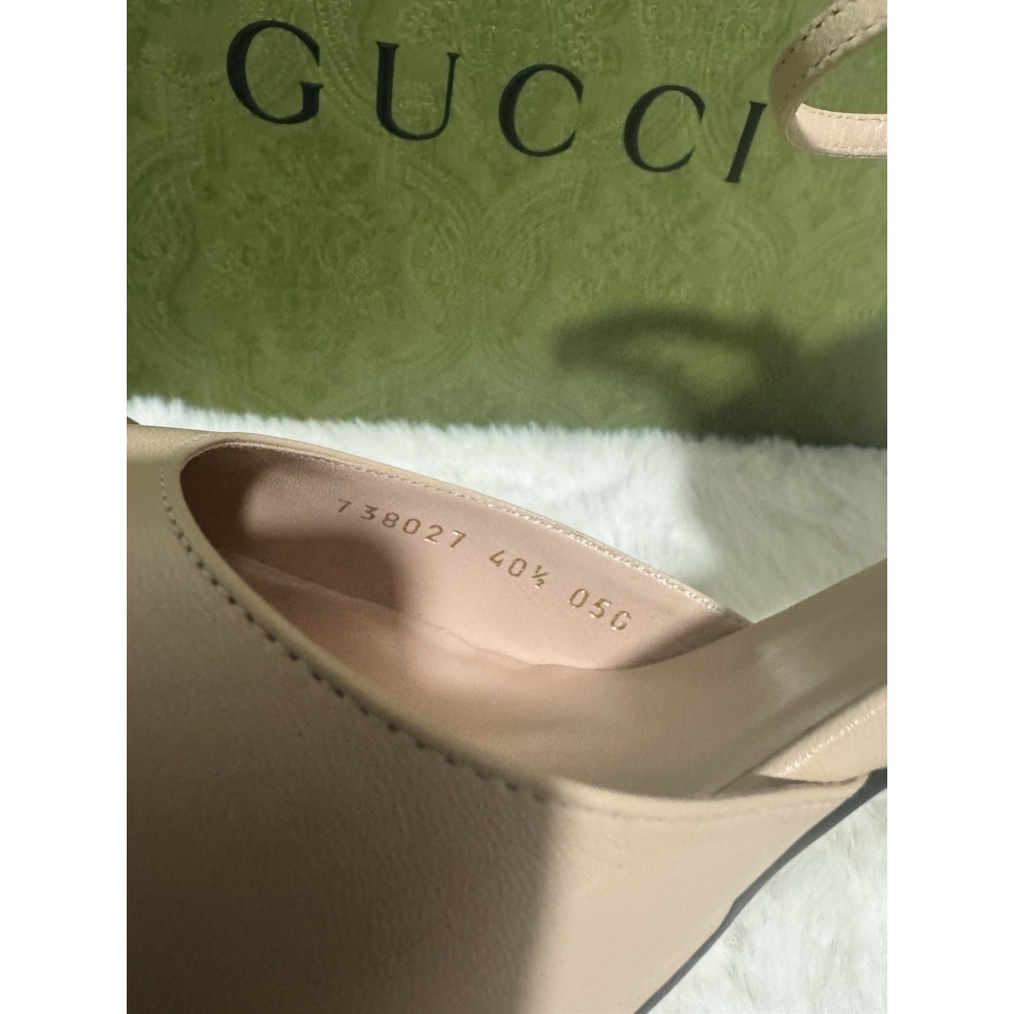 Gucci GG Leather Platform Sandals Skin Rose Pink Sz 41/ US11