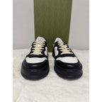 Men's Gucci GG Embossed Leather Black/White Sneakers