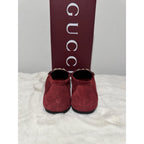 NEW GUCCI Women's Suede Kensington Horsebit Loafers Ballet Flats