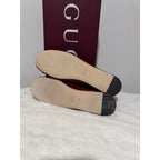 NEW GUCCI Women's Suede Kensington Horsebit Loafers Ballet Flats