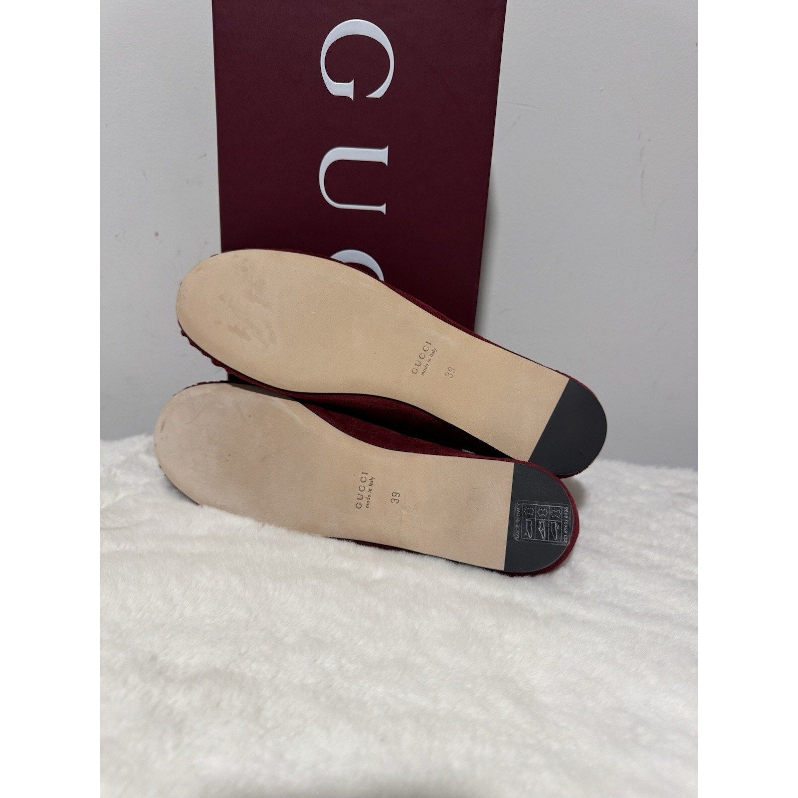 NEW GUCCI Women's Suede Kensington Horsebit Loafers Ballet Flats