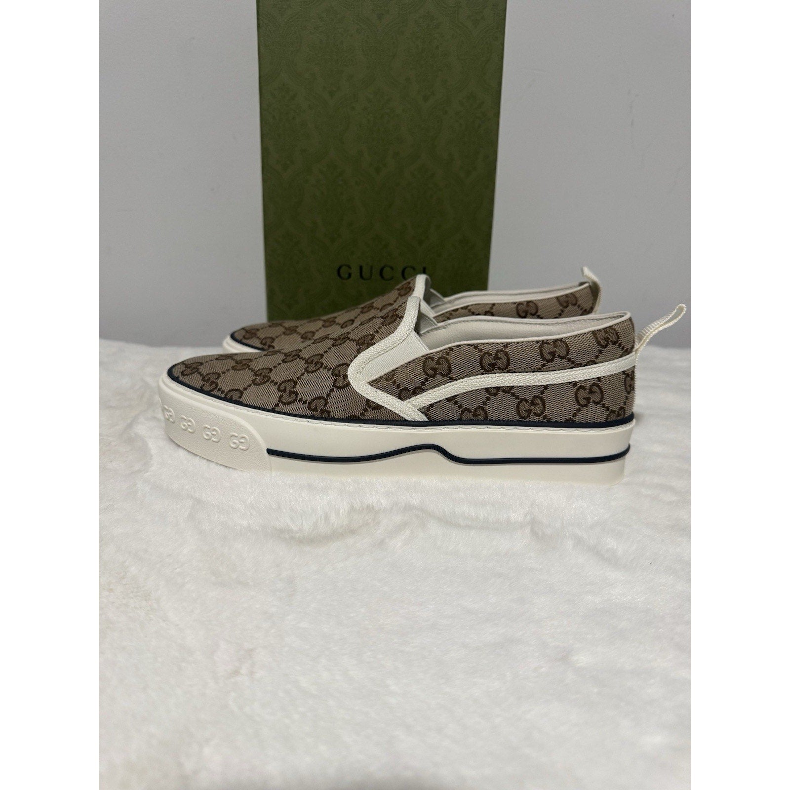 Gucci Tennis 1977 GG Slip On Sneakers