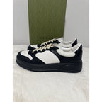 Men's Gucci GG Embossed Leather Black/White Sneakers
