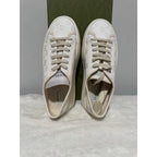 NWB Gucci GG Monogram 1977 White Lace Up Sneakers Low Top Platform