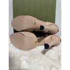 Gucci GG Leather Platform Sandals Skin Rose Pink