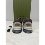 Gucci Men's Gucci Run Sneaker Light Grey Suede