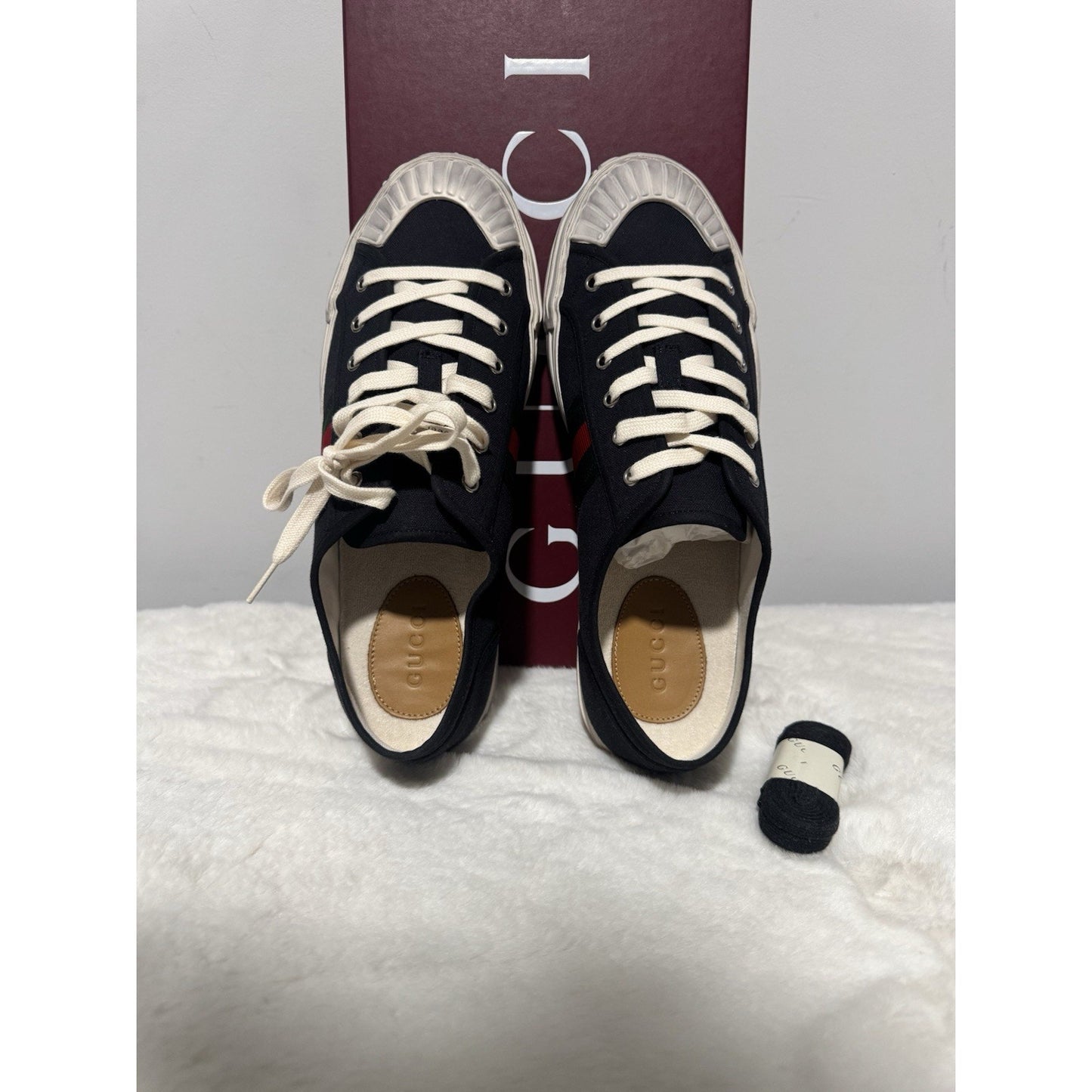 Authentic Gucci Men’s Sneaker With Web - Canvas Low Top - Size Uk11/US 11.5 NEW