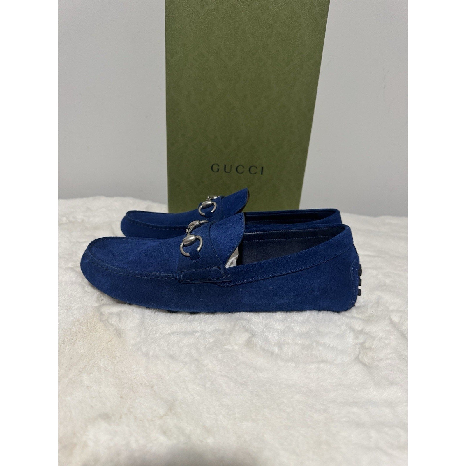 NEW GUCCI MEN'S DRIVER WITH HORSEBIT MOCCASIN GUCCI