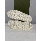 NWB Gucci GG Monogram 1977 White Lace Up Sneakers Low Top Platform
