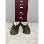 NEW GUCCI Women's GG Suede Kensington Horsebit Loafers Ballet Flats