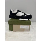 Men's Gucci GG Embossed Leather Black/White Sneakers