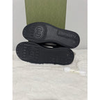 Men's Gucci GG Embossed Leather Black/White Sneakers